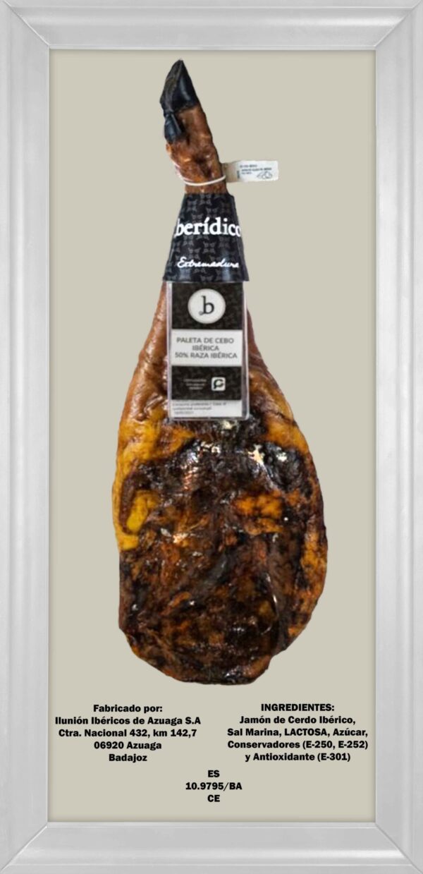 Paleta Cebo Ibérico 50% Raza Ibérica Azuaga Paleta Cebo Ibérico 50% Raza Ibérica Azuaga