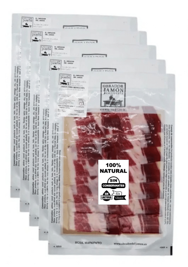 packs_0 Pack Jamón Cebo Ibérico Cortado a Cuchillo natural SIN ADITIVOS